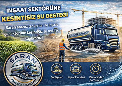 İnşaat Sektörüne Kesintisiz Su Desteği